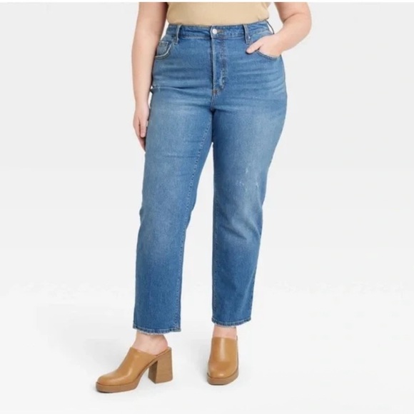 NWT Women’s Universal Thread High Rise 90s slim size 6 petite - Picture 1 of 8